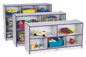 Jonti-Craft Rainbow Accents Low Single Mobile Storage Unit - Purple