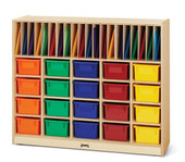 Jonti-Craft Classroom Organizer - with Colored Cubbie-Trays