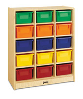 Jonti-Craft 15 Cubbie-Tray Mobile Unit _ without Trays