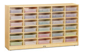 Jonti-Craft 30 Paper-Tray Mobile Storage - with Clear Paper-Trays Jonti-Craft Shiffler Furniture and Equipment for Schools