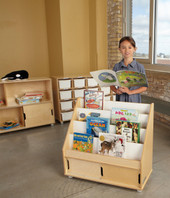 TrueModern Book Rack Jonti-Craft Shiffler Furniture and Equipment for Schools