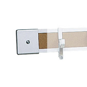 Claridge Flat End Stop for 2" Map Rail Claridge Products Shiffler Furniture and Equipment for Schools