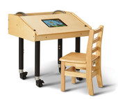 Jonti-Craft Single Tablet Table - Mobile Jonti-Craft Shiffler Furniture and Equipment for Schools