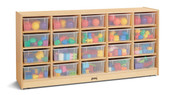 Jonti-Craft 20 Tub Mobile Storage - with Clear Tubs Jonti-Craft Shiffler Furniture and Equipment for Schools