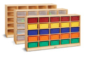 Jonti-Craft 25 Tub Mobile Storage - with Colored Tubs Jonti-Craft Shiffler Furniture and Equipment for Schools