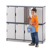 Jonti-Craft Rainbow Accents Stacking Lockable Lockers -  Single Stack - Purple