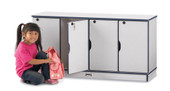 Rainbow Accents Stacking Lockable Lockers - Double Stack - Blue Jonti-Craft Shiffler Furniture and Equipment for Schools