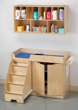 Jonti-Craft Changing Table - with Stairs Combo - Right Jonti-Craft Shiffler Furniture and Equipment for Schools