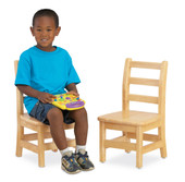 Jonti-Craft KYDZ Ladderback Chair Pair - 18" Height Jonti-Craft Shiffler Furniture and Equipment for Schools