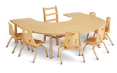 Jonti-Craft Purpose+ Horseshoe Table Jonti-Craft Shiffler Furniture and Equipment for Schools
