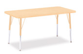 Berries Rectangle Activity Table - 24" X 48", A-height - Maple/Maple/Camel Jonti-Craft Shiffler Furniture and Equipment for Schools