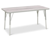 Berries Rectangle Activity Table - 24" X 48", A-height - Driftwood Gray/Gray/Gray Jonti-Craft Shiffler Furniture and Equipment for Schools