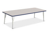 Berries Rectangle Activity Table - 30" X 72", E-height - Gray/Navy/Gray Jonti-Craft Shiffler Furniture and Equipment for Schools
