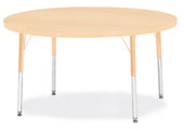 Berries Round Activity Table - 48" Diameter, A-height - Maple/Maple/Camel Jonti-Craft Shiffler Furniture and Equipment for Schools