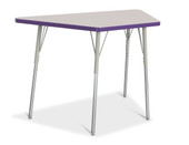 Berries Trapezoid Activity Tables - 24" X 48", A-height - Gray/Purple/Gray Jonti-Craft Shiffler Furniture and Equipment for Schools