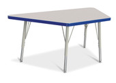 Berries Trapezoid Activity Tables - 24" X 48", E-height - Gray/Blue/Gray Jonti-Craft Shiffler Furniture and Equipment for Schools