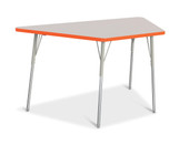 Berries Trapezoid Activity Tables - 30" X 60", A-height - Gray/Orange/Gray Jonti-Craft Shiffler Furniture and Equipment for Schools