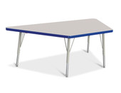 Berries Trapezoid Activity Tables - 30" X 60", E-height - Gray/Blue/Gray Jonti-Craft Shiffler Furniture and Equipment for Schools