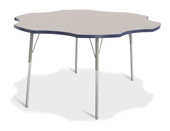 Berries Six Leaf Activity Table - 60", A-height - Gray/Navy/Gray Jonti-Craft Shiffler Furniture and Equipment for Schools