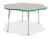 Berries Six Leaf Activity Table - 60", A-height - Gray/Green/Gray Jonti-Craft Shiffler Furniture and Equipment for Schools