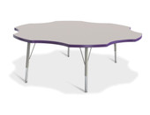 Berries Six Leaf Activity Table - 60", E-height - Gray/Purple/Gray Jonti-Craft Shiffler Furniture and Equipment for Schools