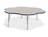 Berries Six Leaf Activity Table - 60", E-height - Gray/Navy/Gray Jonti-Craft Shiffler Furniture and Equipment for Schools