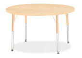 Jonti-Craft Berries Round Activity Table - 42" Diameter, E-height - Maple/Maple/Camel