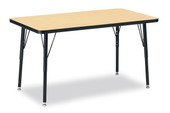 Berries Rectangle Activity Table - 24" X 36", A-height - Maple/Black/Black Jonti-Craft Shiffler Furniture and Equipment for Schools