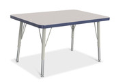 Berries Rectangle Activity Table - 24" X 36", E-height - Gray/Navy/Gray Jonti-Craft Shiffler Furniture and Equipment for Schools