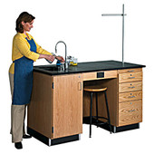 5 foot Instructor's Desk Diversified Woodcrafts Shiffler Furniture and Equipment for Schools