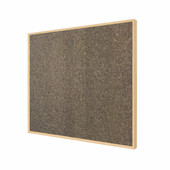 Ghent Chocolate Cork Bulletin Board with Modern Maple Impression Frame Ghent Shiffler Furniture and Equipment for Schools