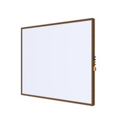 Ghent Magnetic Porcelain Whiteboard with Modern Walnut Impression Frame Ghent Shiffler Furniture and Equipment for Schools