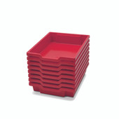 Gratnells Shallow F1 Tray Flame Red (09) Pack of 8 Gratnells Shiffler Furniture and Equipment for Schools