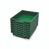 Gratnells Shallow F1 Tray Grass Green (10) Pack of 8 Gratnells Shiffler Furniture and Equipment for Schools