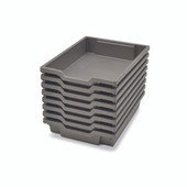 Gratnells Shallow F1 Tray Silver (27) Pack of 8 Gratnells Shiffler Furniture and Equipment for Schools