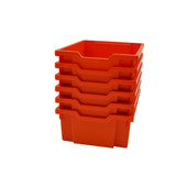 Gratnells Deep F2 Tray Tropical Orange (01) Pack of 6 Gratnells Shiffler Furniture and Equipment for Schools