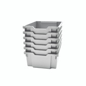 Gratnells Deep F2 Tray Light Gray (19) Pack of 6 Gratnells Shiffler Furniture and Equipment for Schools