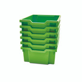 Gratnells Deep F2 Tray Jolly Lime (36) Pack of 6 Gratnells Shiffler Furniture and Equipment for Schools