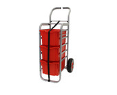 Rover All Terrain Cart in Silver w/ 3 Extra Deep F25 Flame Red Trays Gratnells Shiffler Furniture and Equipment for Schools