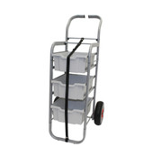 Rover All Terrain Cart in Silver w/ 3 Deep F2 Light Gray Trays Gratnells Shiffler Furniture and Equipment for Schools