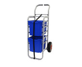 Rover All Terrain Cart in Silver w/ 2 Jumbo F3 Royal Blue Trays Gratnells Shiffler Furniture and Equipment for Schools