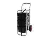 Rover All Terrain Cart in Silver with 3 Extra Deep F25 Jet Black Trays Gratnells Shiffler Furniture and Equipment for Schools