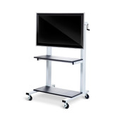 Crank-Adjustable Flat Panel TV Cart Luxor Shiffler Furniture and Equipment for Schools