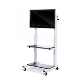 Luxor Crank-Adjustable Flat Panel TV Cart