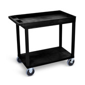 32" x 18" Cart - One Tub/One Flat Shelf - Heavy-Duty Luxor Shiffler Furniture and Equipment for Schools