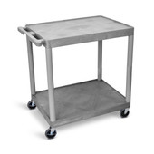 Utility Cart - Two Shelves Structural Foam Plastic Luxor Shiffler Furniture and Equipment for Schools