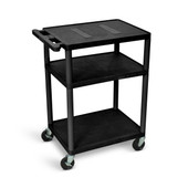 34"H AV Cart - Three Shelves Luxor Shiffler Furniture and Equipment for Schools