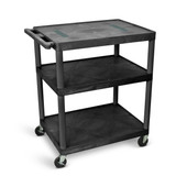 40"H AV Cart - Three Shelves Luxor Shiffler Furniture and Equipment for Schools