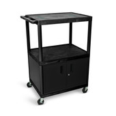 48"H AV Cart - Three Shelves Cabinet Luxor Shiffler Furniture and Equipment for Schools