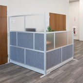 Luxor Modular Room Divider Wall System - 70" x 48" Add-On Wall